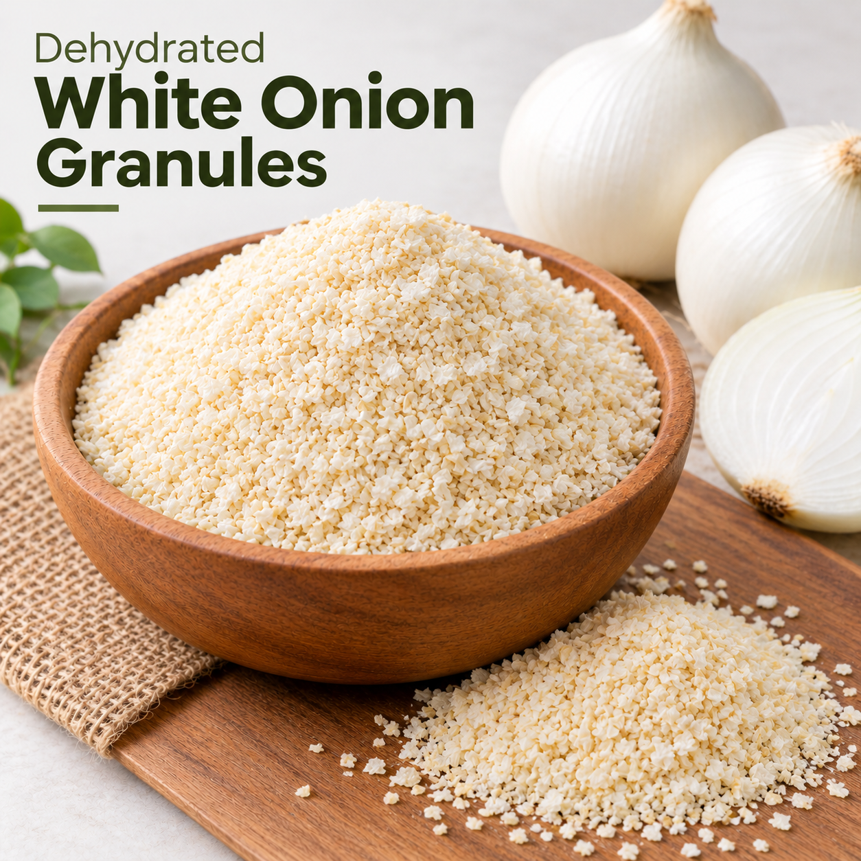 Dehydrated White Onion Granules